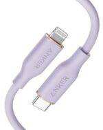Anker Bangladesh PowerLine III Flow USB-C to Lightning - Purple MFI Certified Cable